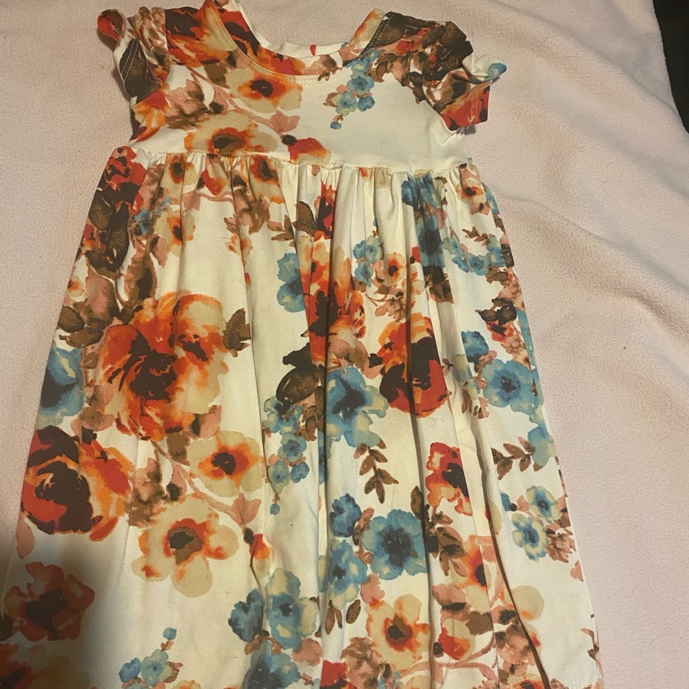 ivory floral maxi dress from little lopers